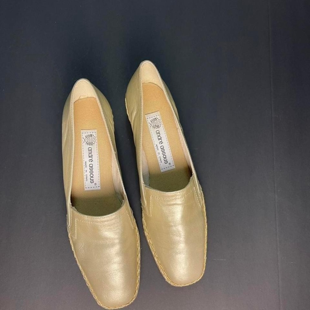 Andre' Assous 8 Narrow women's leather loafers with rope band made in Spain